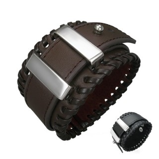 Bracelet homme cuir style ceinture