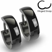 Boucles d'oreilles homme Black Design