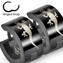 Boucles d'oreilles homme L�zard Gecko
