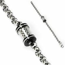 Bracelet homme acier mille facettes