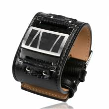 Bracelet homme cuir large � plaque