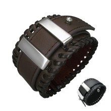 Bracelet homme cuir style ceinture