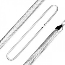 Chaine homme acier � maille serpent