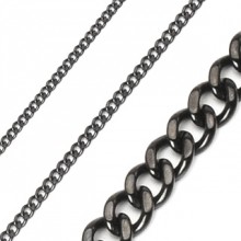 Chaine homme acier Black Links