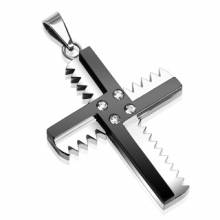 Pendentif homme acier tron�onneuse