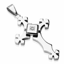 Pendentif homme croix acier ACP-4828