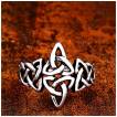 Bague celtique symbole Triquetra en acier