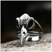 Bague homme acier Crane de Corbeau