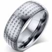 Bague homme en tungstene � �critures bouddhistes