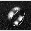 Bague homme en tungstene � �critures bouddhistes