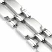 Bracelet homme en acier � deux rang�es de plaques