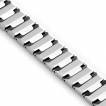 Bracelet homme en tungst�ne argent� � segments en 