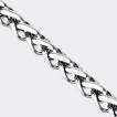 Chaine homme acier � mailles en vagues