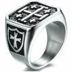 Chevali�re homme acier Templier � croix de jerusalem