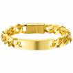 Gourmette pour homme en acier Dor� � maillons larges