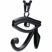 Pendentif homme Oeil d'Horus noir en acier