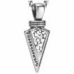 Pendentif homme en forme de flèche viking en acier