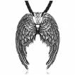 Pendentif homme Ailes d'ange bombées en acier
