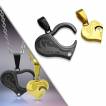 Paire de pendentifs coeurs noir et dor�