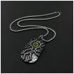 Pendentif acier plaque myst�rieuse � oeil de d�mon