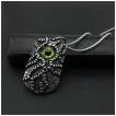 Pendentif acier plaque myst�rieuse � oeil de d�mon