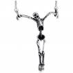 Pendentif gothique � squelette prisonnier oubli� en acier