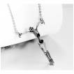 Pendentif gothique � squelette prisonnier oubli� en acier
