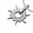 Pendentif homme acier embl�me soleil