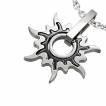 Pendentif homme acier embl�me soleil