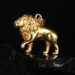 Pendentif homme acier Lion royal dor�