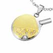 Pendentif homme acier raquette ping pong