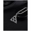 Pendentif homme celtique n½ud de la trinité en acier