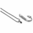 Pendentif homme en forme d'hame�on en acier