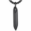 Pendentif homme noir style pique � glace