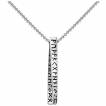 Pendentif homme pilier � runes vikings en acier (chaine incluse)