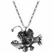 Pendentif homme poisson abyssale en acier 