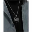Pendentif homme Serpents entrelac�s en acier