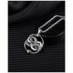 Pendentif homme Serpents entrelac�s en acier