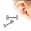 Piercing oreille cartilage (h�lix, conch...) en acier � cubes