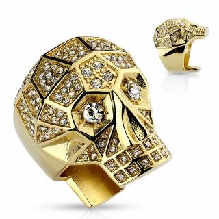 Bague crane dor� serti de cristaux
