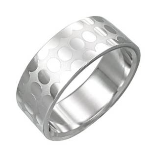 Bague homme acier Bubble