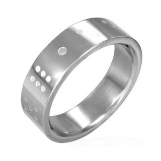 Bague homme acier d�s