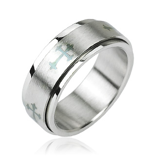 Bague homme acier Sacred