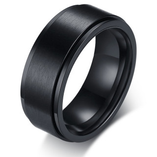 Bague Anti-Stress Viking Homme - Acier Inoxydable - Runes Nordiques Rotatives - Taille 54-72