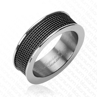 Bague homme titane Air Filter
