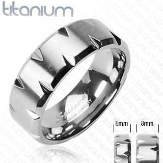 Bague homme titane Stamp