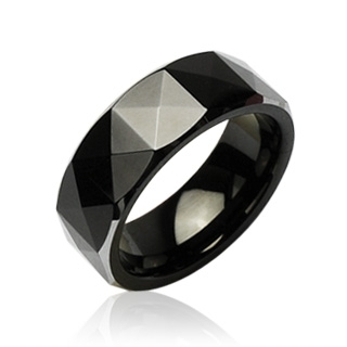 Bague homme tungstene Black Everest
