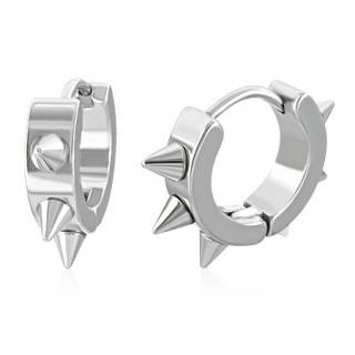 Paire de boucles d'oreilles homme Spike