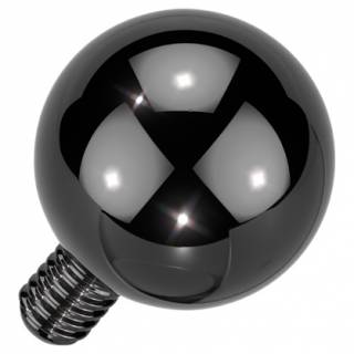 Boule de fixation piercing en titane noir (pour tige filetage interne)