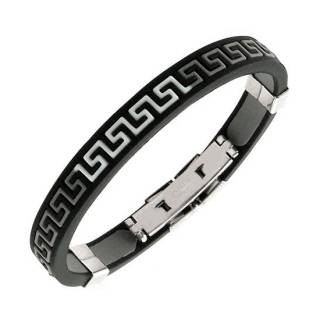 Bracelet homme � vagues stylis�es